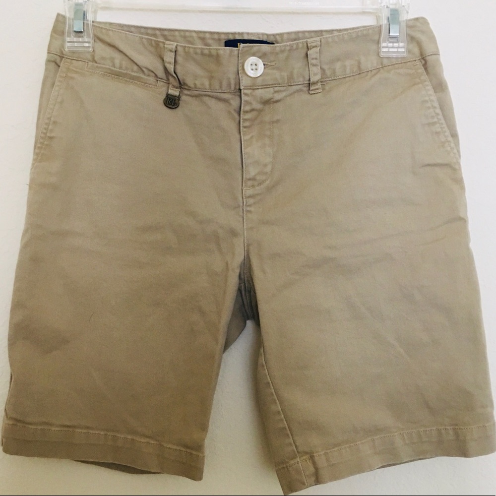 Ralph Lauren Khaki Polo Shorts